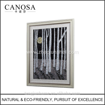 ECO friendly white with black MOP wall picture